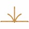 Ekena Millwork Redmond Rough Sawn Timber Gable Bracket, Western Red Cedar, 108"W x 58"H x 4"D x 4"F, 13/12 Pitch GBW108X58X0404RED00RWR - alternate 1